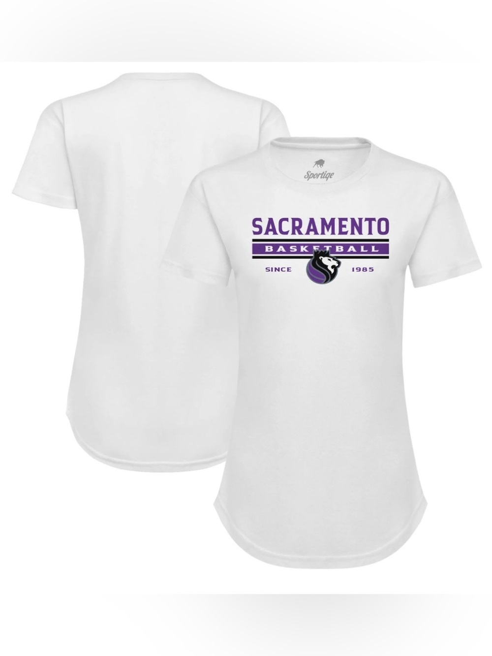 Sacramento Kings Sportiqe Women’s Origins Phoebe Tri-Blend T-Shirt NWT Size Med